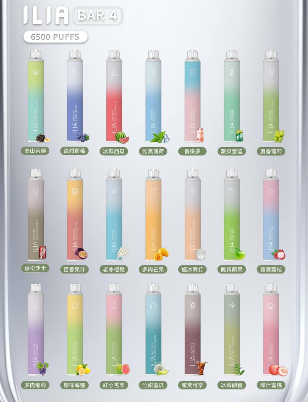 ILIA四代拋棄式6500口